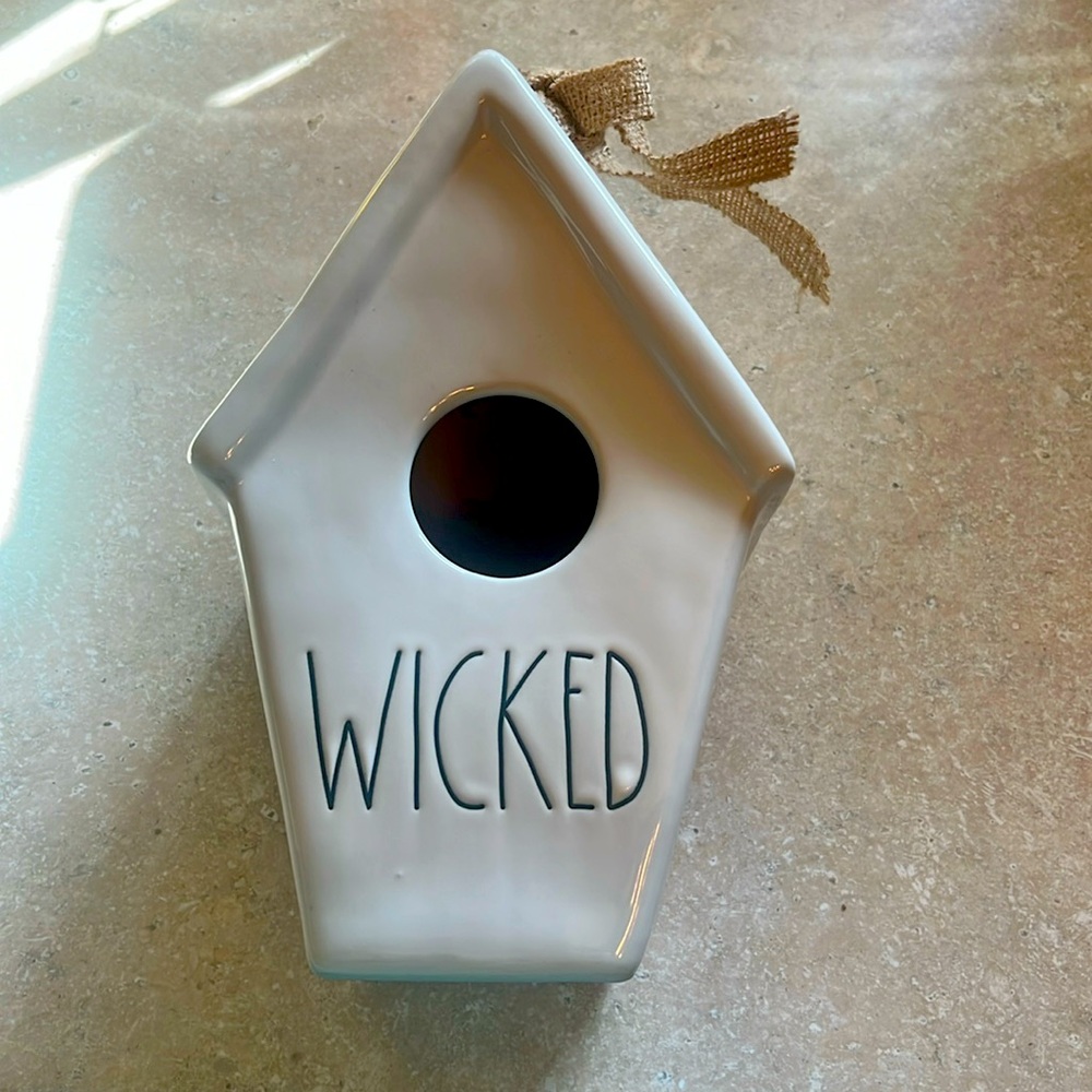 Rae Dunn “WICKED” Halloween Birdhouse